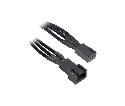 Bitfenix 3-Pin hosszabbító 30cm Fekete/Fekete