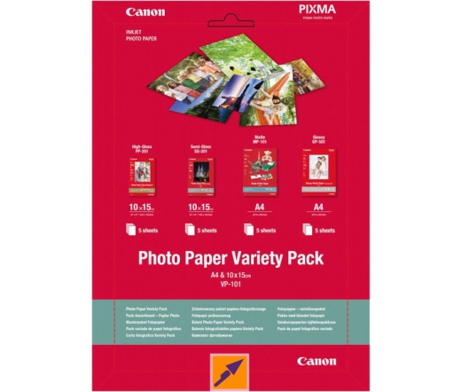 Canon 0775B078 VP-101 fotópapír 10x15cm (10 lap) 