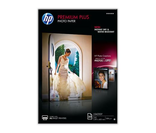 HP CR675A Premium Plus Fényes Fotópapír A3/20