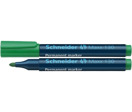 Schneider Alkoholos marker, 1-3 mm, kúpos, Zöld