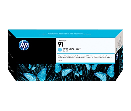 HP 91 775 ml-es világosciánkék pigmenttintapatron