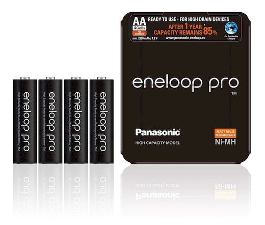 Eneloop Pro 4db AA 2500mAh sliding pack