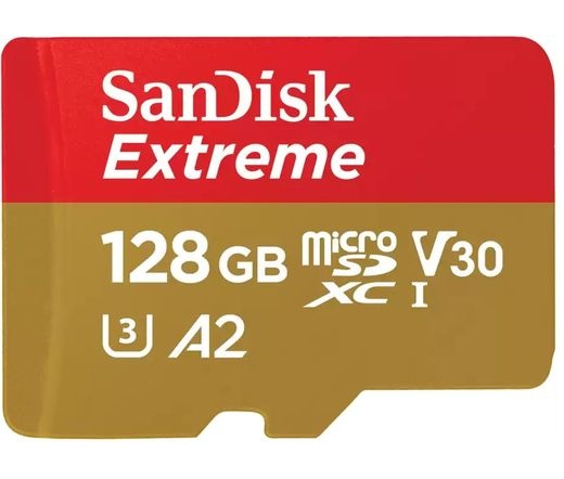 SanDisk Extreme microSDXC A2 V30 UHS-I 128GB