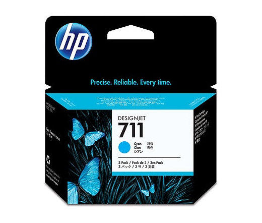 HP 711 3 darabos 29 ml-es ciánkék