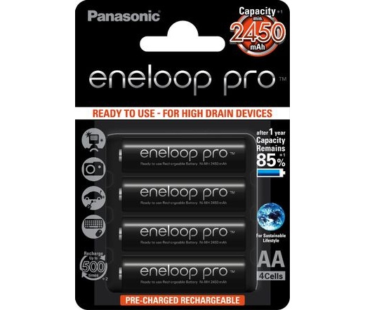 Eneloop Pro 4db AA 2450mAh