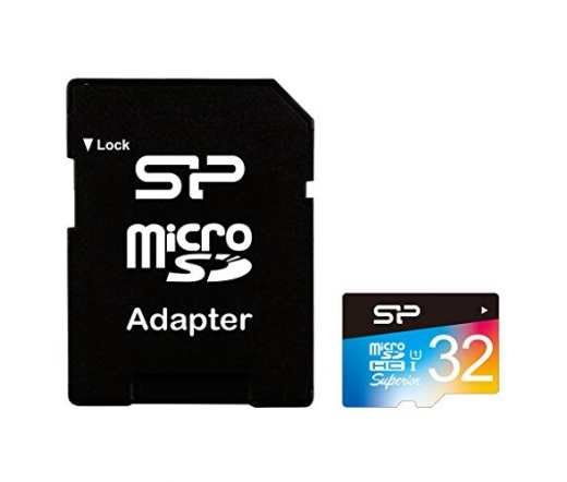 Silicon Power microSDHC Superior UHSI 32GB adapter