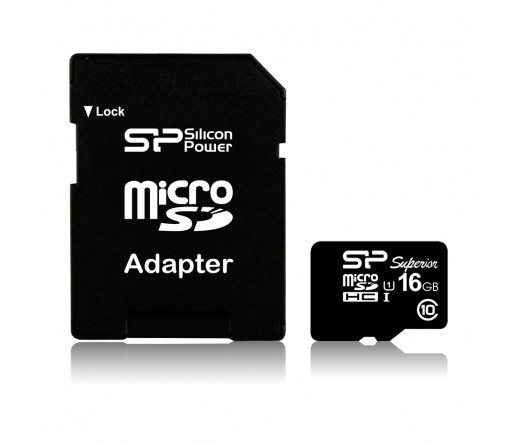Silicon Power UHS-I Superior SDHC 16GB + adapter