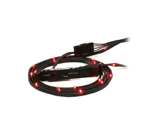 Nzxt CB-LED10-RD 12x Piros LED Sleeve - 1m