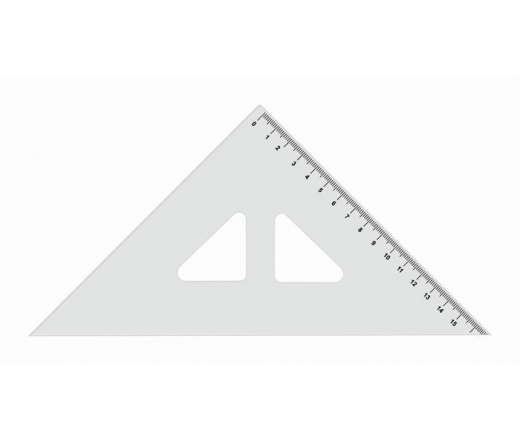 Koh-I-Noor Háromszög vonalzó, műanyag, 45 °