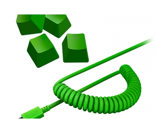Razer PBT Bill. sapka készlet +kábel Zöld