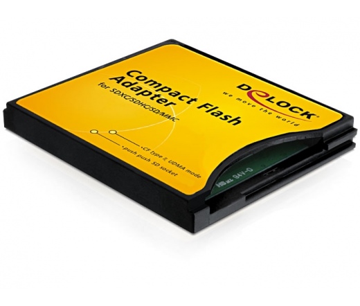 Delock CompactFlash adapter SDHC / MMC kártyákhoz
