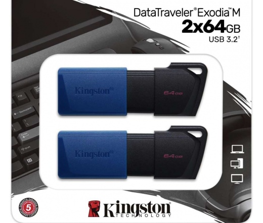 Kingston DT Exodia M USB-A 3.2 Gen 1 64GB 2db