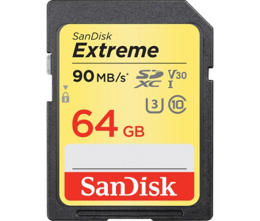 Sandisk Extreme SDXC UHS-I CL10 U3 V30 64GB