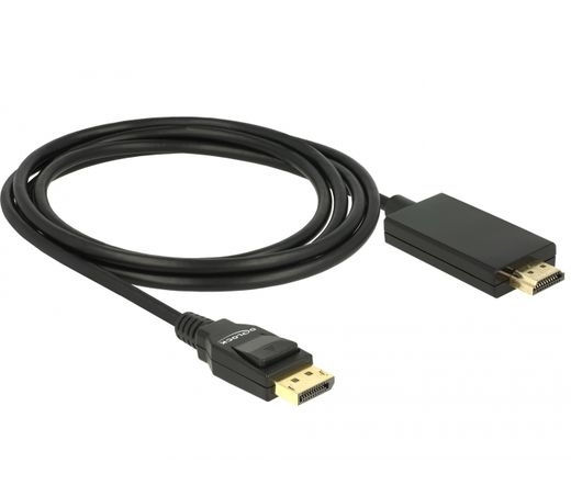 Delock DisplayPort 1.2 > HDMI passzív 4K 2m fekete