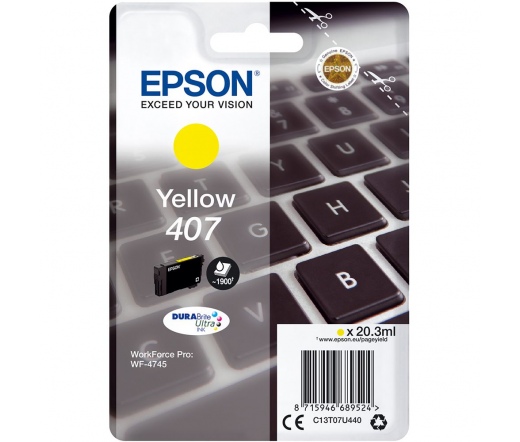 Epson 407 Sárga tintapatron