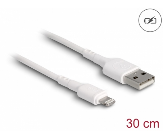 DELOCK USB-A / Lightning adat- és töltőkábel 0,3m