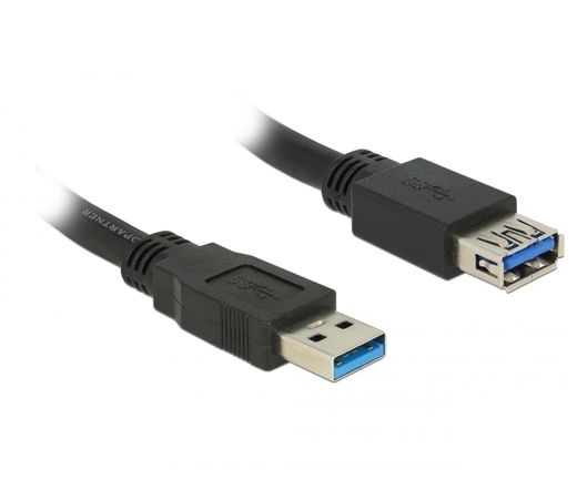 Delock USB 3.0 hosszabbító 3m fekete