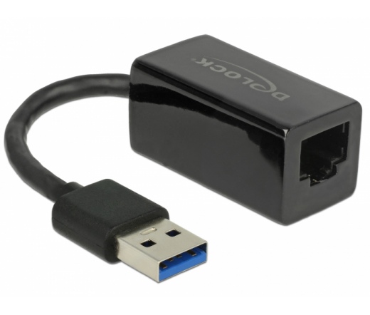 Delock USB 3.0 > Gigabit LAN kompakt, fekete