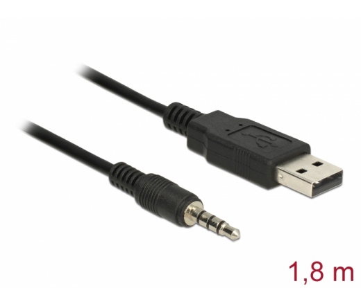 Delock USB TTL - 4-tűs 3.5 jack 1.8m