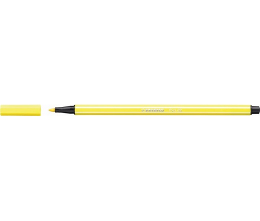 Stabilo Rostirón, 1 mm, "Pen 68", neon sárga