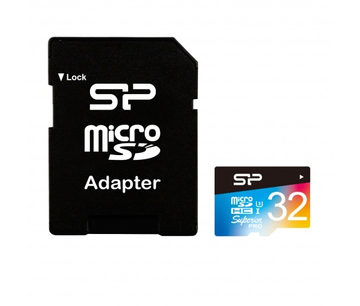 Silicon Power microSDHC Superior U3 színes 32GB