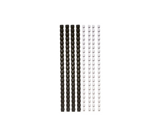 Fellowes Spirál, műanyag, 6 mm, 10-20 lap, fekete