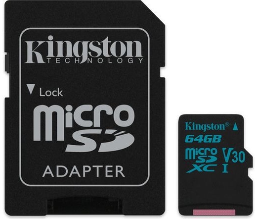 Kingston Canvas Go! microSDXC 64GB + adap.