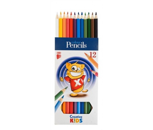 ICO "Creative Kids" színes ceruza készlet, 12 szín