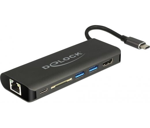 Delock USB 3.1 Type-C dokkolóállomás HDMI/LAN/USB