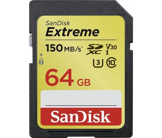 SanDisk Extreme SDXC 150/60MB/s U3 64GB