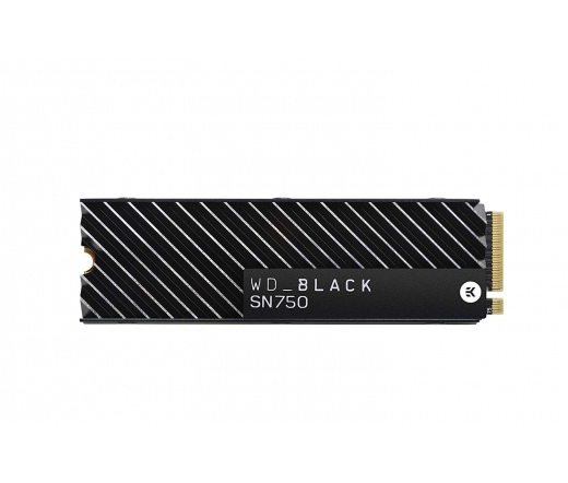 WD Black SN750 NVMe M.2 2TB SSD hűtőbordával