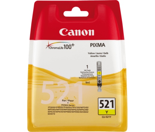 Canon CLI-521Y sárga