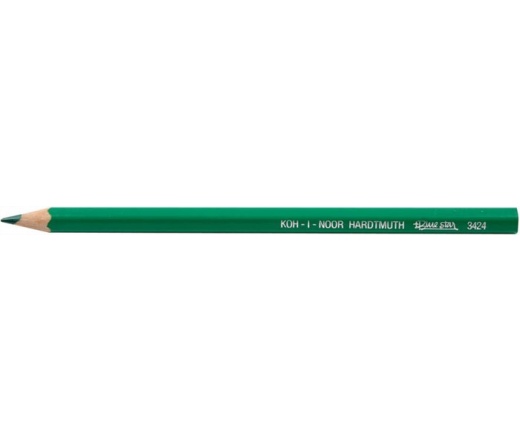 Koh-i-Noor Színes ceruza, hatszögletű, zöld 12db