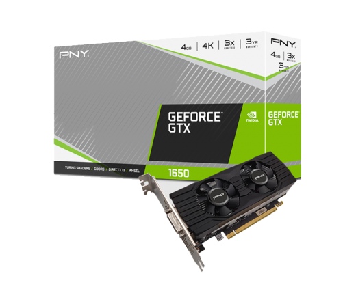 PNY GeForce GTX 1650 4GB Dual Fan Low Profile