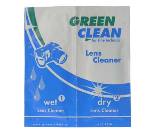 Green-Clean Lens Cleaner - nedves/száraz kendők