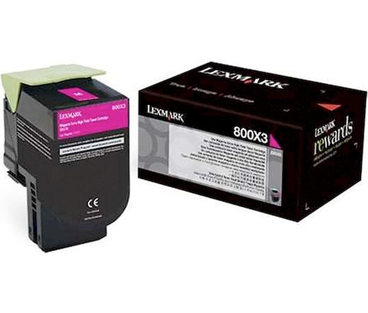 Lexmark 800X3 extra nagy kapacitású bíbor