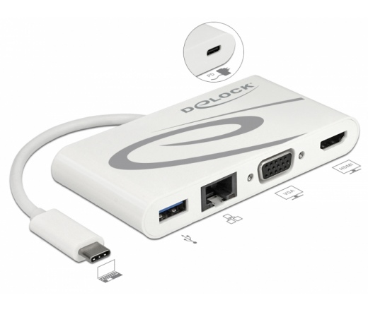 Delock USB Type-C™ USB 3.1 dokkoló állomás HDMI 4K