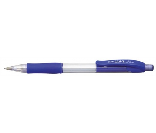 Penac Nyomósirón, 0,5 mm, kék tolltest