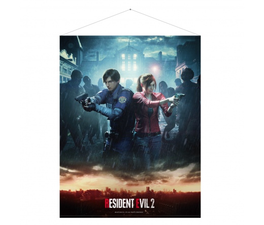 Resident Evil 2 Wallscroll "Leon & Claire" plakát