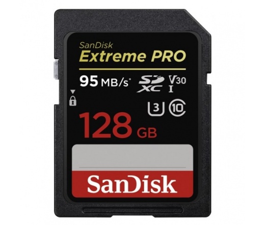 SDXC CARD 128GB SANDISK EXTREME PRO UHS-I V30 95MB