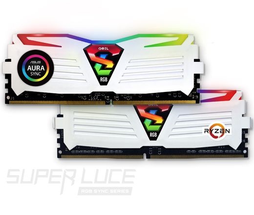 GeIL Super Luce RGB Sync 3000MHz Kit2 16GB fehér