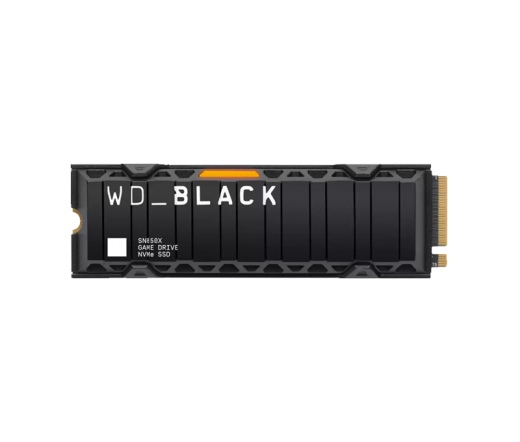 WD Black SN850X M.2 PCIe Gen4 NVMe 2TB + hűtőborda