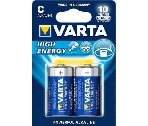 Varta High Energy C (LR14) ALKÁLI BABY ELEM  2db
