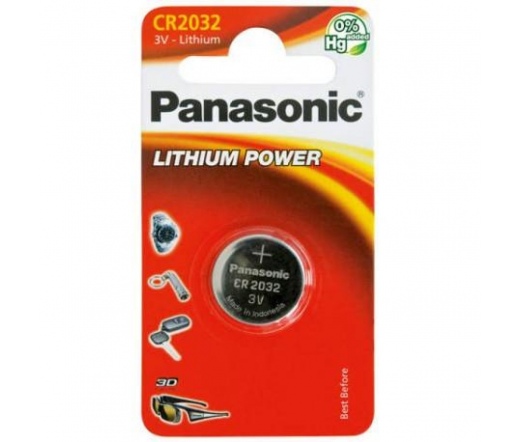 Panasonic gombelem CR2032 Lithium 220mAh 1db