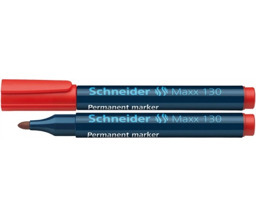 Schneider Alkoholos marker, 1-3 mm, kúpos, Piros