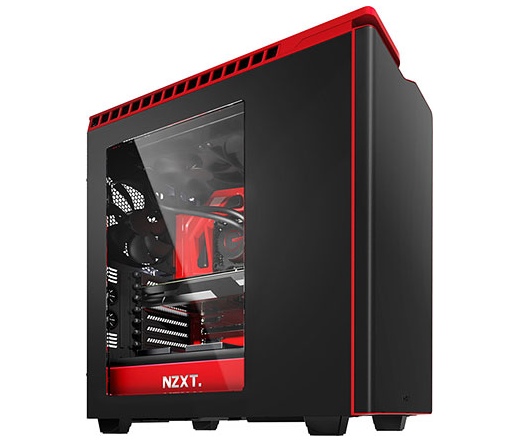 Nzxt H440 V2 fekete/vörös ablakos