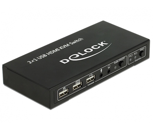 Delock HDMI KVM Switch 2 > 1 with USB and Audio