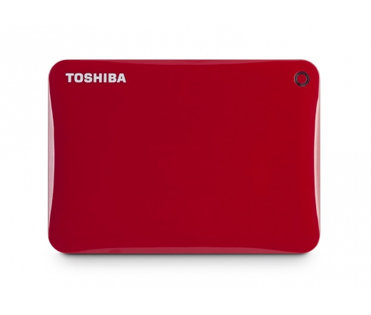 TOSHIBA Canvio Connect II 3TB Piros