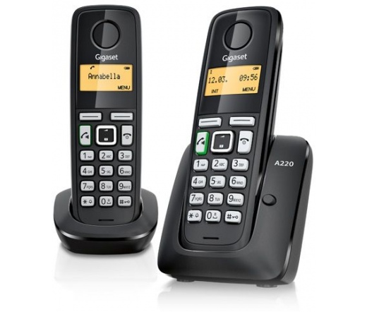 Gigaset A220 Duo DECT fekete