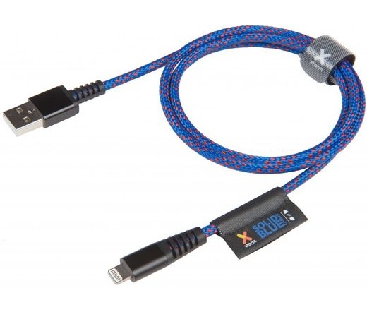 Xtorm Solid Blue Lightning USB 1m